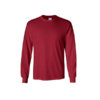 Gildan Ultra Cotton Adult Long Sleeve Tee in cardinal red