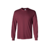 Gildan Ultra Cotton Adult Long Sleeve Tee in maroon