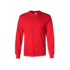 Gildan Ultra Cotton Adult Long Sleeve Tee in red