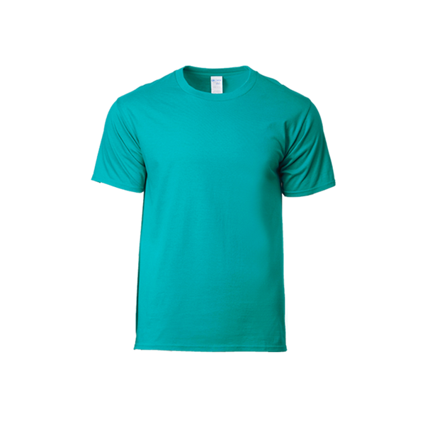 Gildan Premium Cotton Round Neck Tee in jade dome