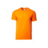 Gildan Premium Cotton Round Neck Tee in safety orange