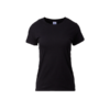 Gildan Premium Cotton Ladies Round Neck Tee in black