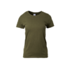 Gildan Premium Cotton Ladies Round Neck Tee in military green