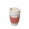 Lightweight, BPA-free coffee cup with a straw and lid, designed for sustainability and everyday use, made from wheat fiber.