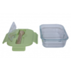 Airtight glass food container with lid, BPA-free, leak-proof, microwave safe, and eco-friendly for food storage.