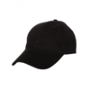 Baseball 6-Panel Cotton Brush Cap CP01 in black