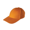 Baseball 6-Panel Cotton Brush Cap CP01 in orange