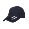 EcoSport Baseball 6-Panel Cotton Brush Cap CP14 in navy