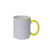 VividSip 400ml Ceramic Mug CR02 in yellow