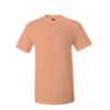 Breathable 160gsm Cotton Round Neck Tee in light salmon