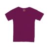 Comfort Kids Cotton Round Neck Tee in dark purple