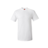 Breathable 180gsm Cotton Round Neck Tee in white