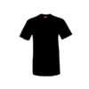 Breathable 180gsm Cotton Round Neck Tee in black