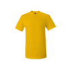 Breathable 180gsm Cotton Round Neck Tee in yellow