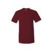 Breathable 180gsm Cotton Round Neck Tee in maroon