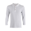 Honeycomb Long-Sleeves Polo Tee HC09 in white