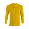 Honeycomb Long-Sleeves Polo Tee HC09 in yellow