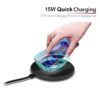 Airglow round-15w wireless charging pad