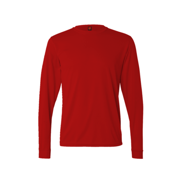 Breeze Unisex Long Sleeve Tee QD54 in red