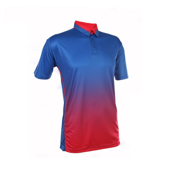 Quick Dry Sublimation Polo Tee QD37 in royal