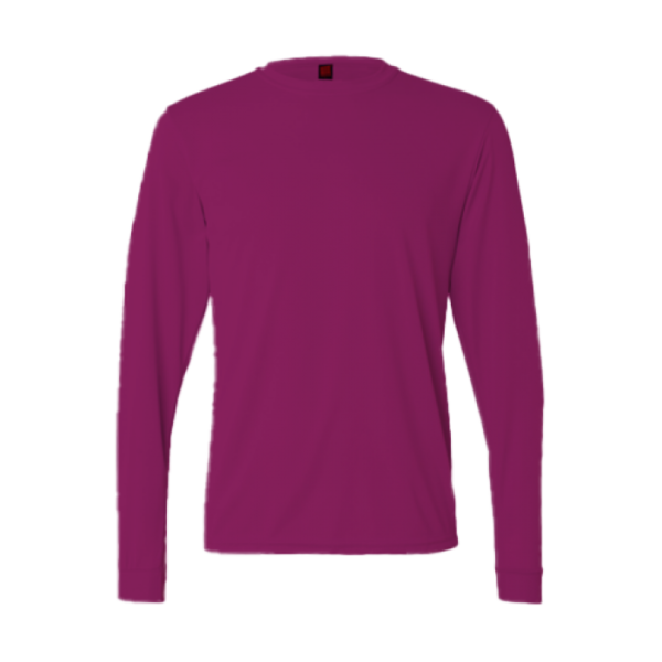 Breeze Unisex Long Sleeve Tee QD54 in dark purple