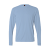 Breeze Unisex Long Sleeve Tee QD54 in light blue