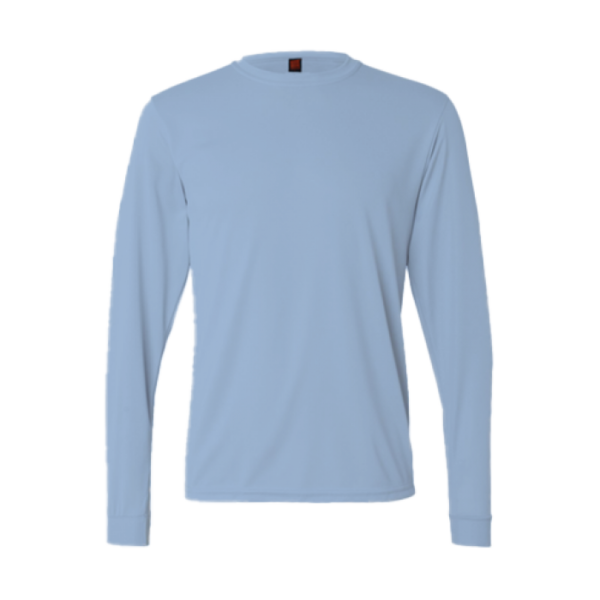 Breeze Unisex Long Sleeve Tee QD54 in light blue