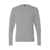 Breeze Unisex Long Sleeve Tee QD54 in light grey