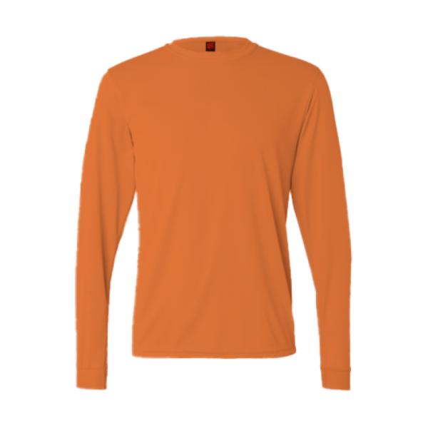 Breeze Unisex Long Sleeve Tee QD54 in orange