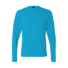 Breeze Unisex Long Sleeve Tee QD54 in sea blue