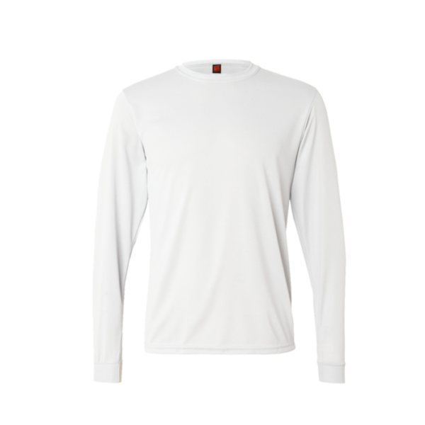 Breeze Unisex Long Sleeve Tee QD54 in white