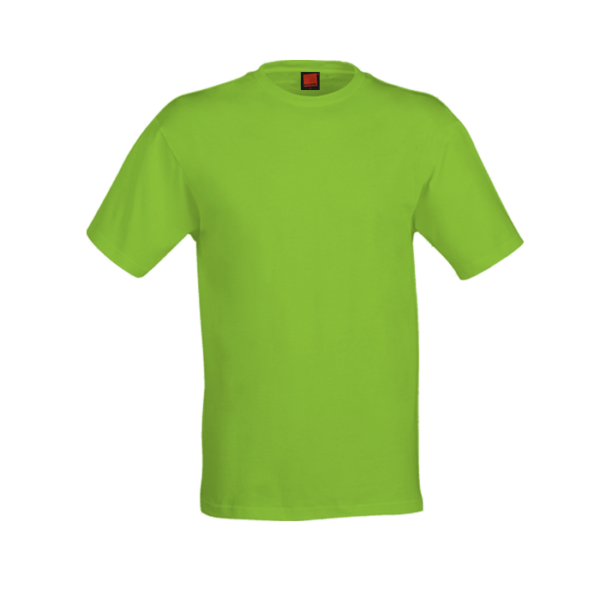 Unisex Polyester Interlock Tee QD56 in lime green