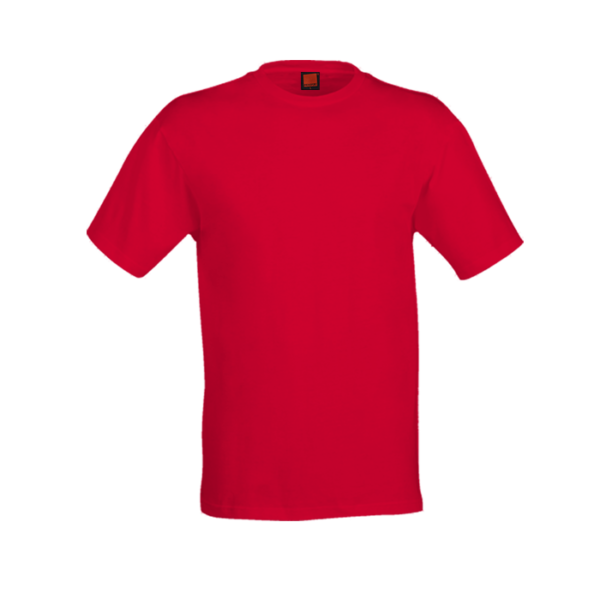 Unisex Polyester Interlock Tee QD56 in red