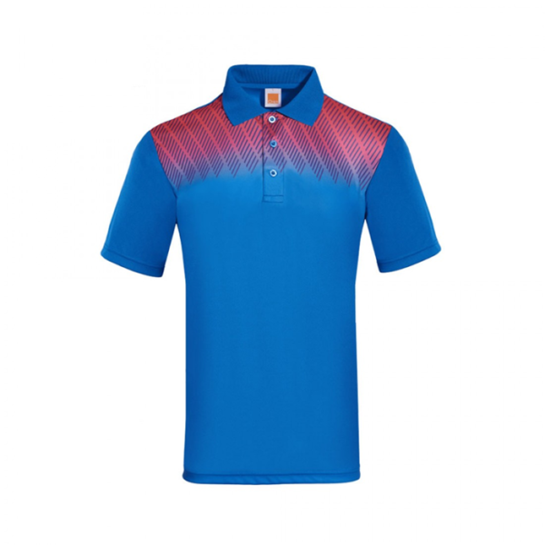 Polyester Interlock Sublimation Polo Tee QD63 in red