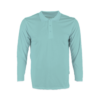 Classic Unisex Long Sleeve Polo QD67 in tiffany blue