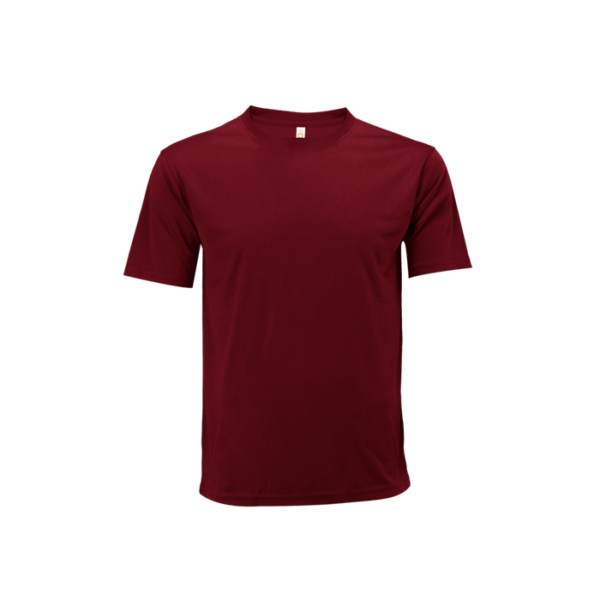 Unisex Microfibre Mini Eyelet Tee QD72 in maroon