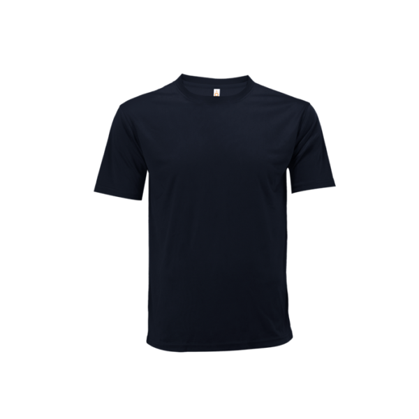 Unisex Microfibre Mini Eyelet Tee QD72 in navy