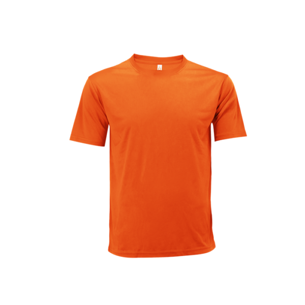 Unisex Microfibre Mini Eyelet Tee QD72 in orange