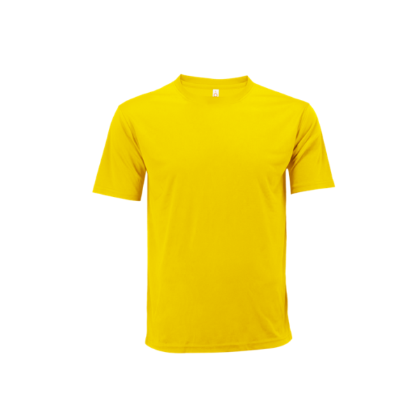 Unisex Microfibre Mini Eyelet Tee QD72 in yellow