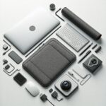 Custom laptop accessories including stands, sleeves, and USB hubs with company branding