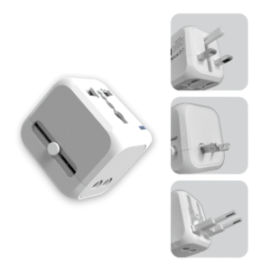 MC804Q TRAVEL ADAPTOR – 2 USB PORT (QC3.0) + 1 TYPE-C PORT (PD20W) QUICK CHARG