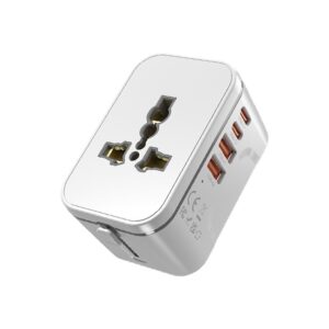 MC806Q TRAVEL ADAPTOR – 2 USB PORT (QC3.0) + 2 TYPE-C PORT (PD20W) QUICK CHARGE