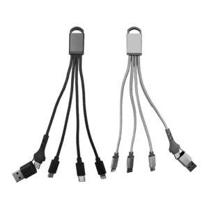 CC33C MULTICABLE – 3 IN 2 – DUAL INPUT (Type C + USB A) – 3.0A FAST CHARGING CABLE
