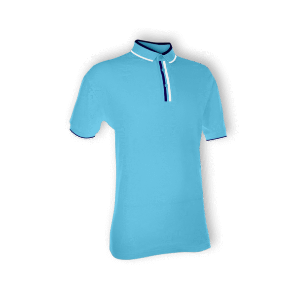 sea blue SnickerTee soft touch polo tee Singapore in short sleeve style