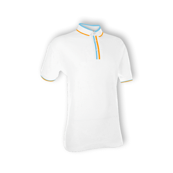 white SnickerTee soft touch polo tee Singapore in short sleeve style