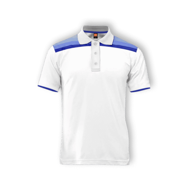 white QuipCraze interlock polo shirt Singapore with eco dye and short sleeves
