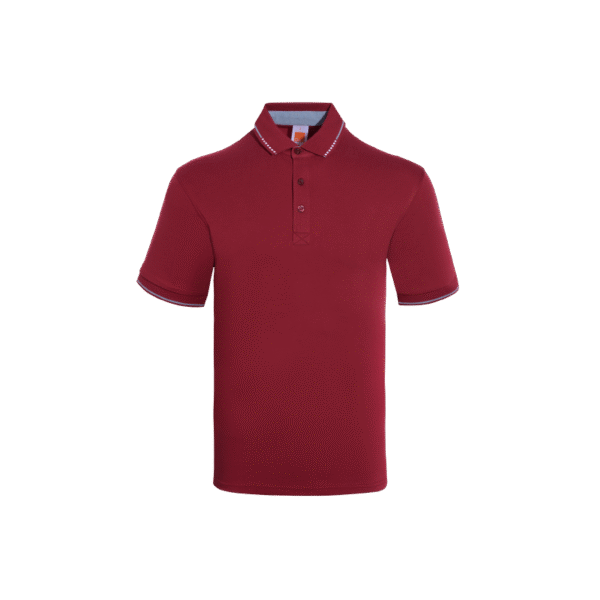 Maroon JestWear short sleeve polo tee Singapore in eco-friendly fabric