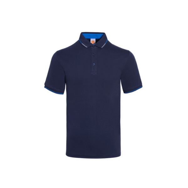 Navy JestWear short sleeve polo tee Singapore in eco-friendly fabric