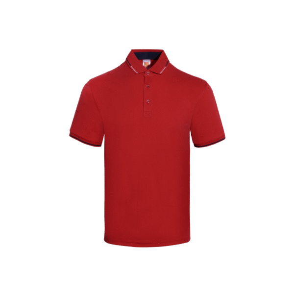 Red JestWear short sleeve polo tee Singapore in eco-friendly fabric