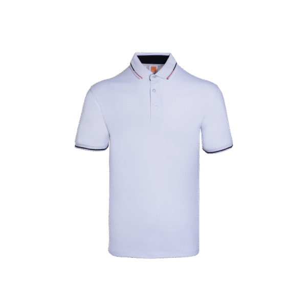 White JestWear short sleeve polo tee Singapore in eco-friendly fabric
